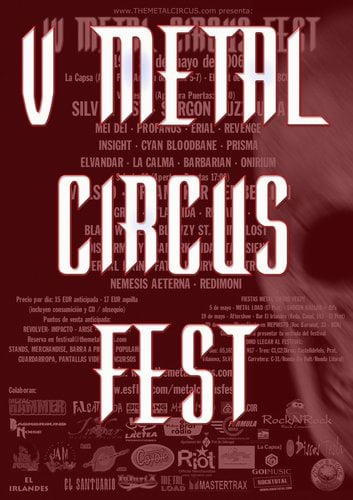 METAL CIRCUS FEST – ANUNCIO DEL CARTEL EN BREVE