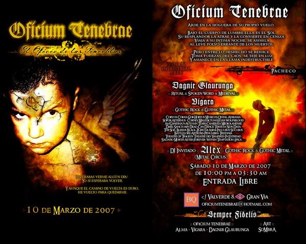 OFICIUM TENEBRAE ESTE SÁBADO EN MADRID