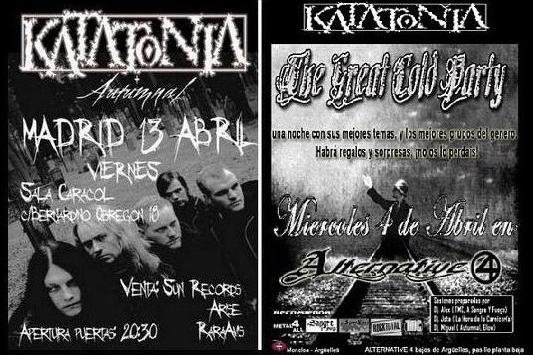 FIESTA DE PRESENTACIÓN KATATONIA EN MADRID: THE GREAT COLD PARTY