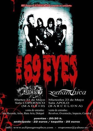 LLEGA LA GIRA DE THE 69 EYES