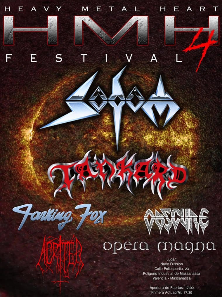 ¡MAÑANA SÁBADO 20 DE OCTUBRE SODOM Y TANKARD ARRASARAN VALENCIA!