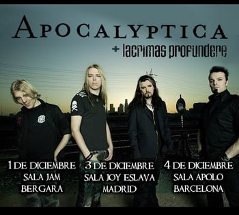 APOCALYPTICA TAMBIÉN AGOTAN ALLÁ POR DONDE VAN