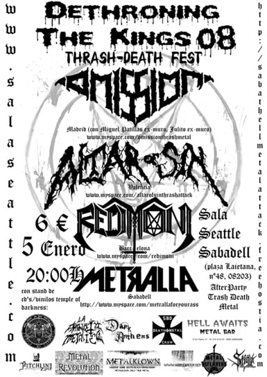 VÍSPERA DE REYES A RITMO DE DEATH METAL EN SABADELL!!!!!!!!!