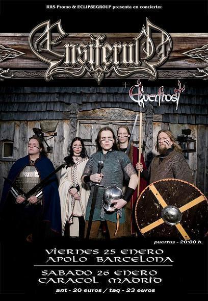 LLEGAN ENSIFERUM A ESPAÑA - CAMBIO DE SALA EN BARCELONA