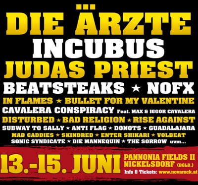 JUDAS PRIEST, IN FLAMES, CAVALERA CONSPIRACY…EN OTRO FESTIVAL