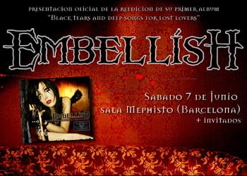 EMBELLISH EN DIRECTO – REEDICIÓN DE SU PRIMER DISCO