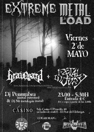 HOY FIESTA DEATH METAL Y METAL EXTREMO EN BARCELONA