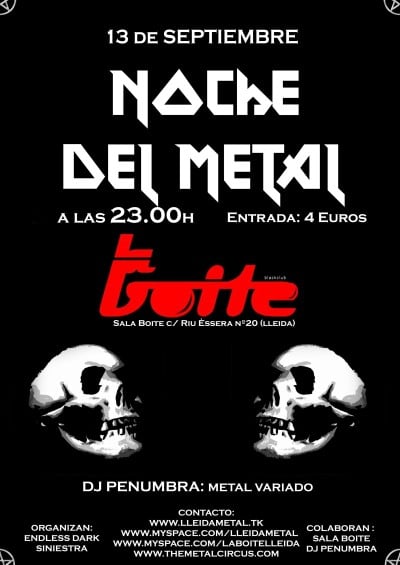 NOCHE DEL METAL EN LLEIDA