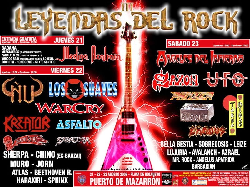 LA ALTA DEMANDA DE ENTRADAS PROVOCA EL CAMBIO DE RECINTO DEL LEYENDAS DEL ROCK