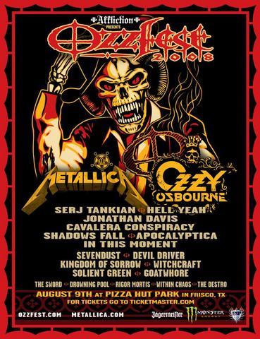 HORARIOS DEL OZZFEST 2008