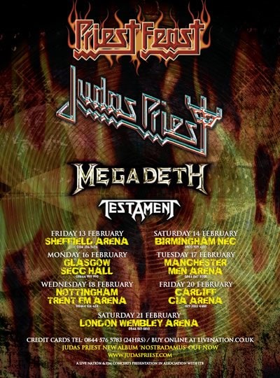 SUPERGIRA: ¡JUDAS PRIEST, MEGADETH Y TESTAMENT JUNTOS!