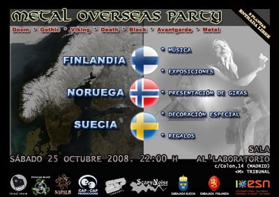 METAL OVERSEAS PARTY EN MADRID - REGALO DE ENTRADAS PARA SOILWORK, MEET&GREET CON ENSLAVED, KORPIKLAANI & BATTLELORE Y MÁS