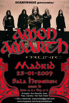 RUNIC, TELONEROS DE AMON AMARTH EN MADRID