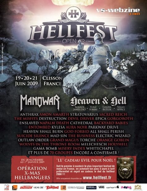 LARGA LISTA DE CONFIRMACIONES PARA EL HELLFEST OPEN AIR