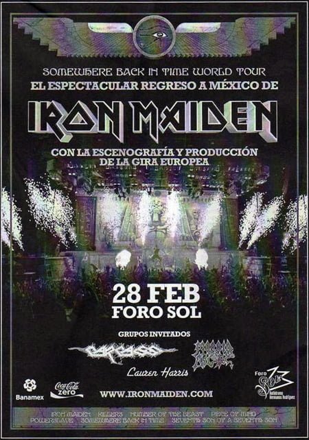 MORBID ANGEL, TELONEROS DE IRON MAIDEN EN MEXICO