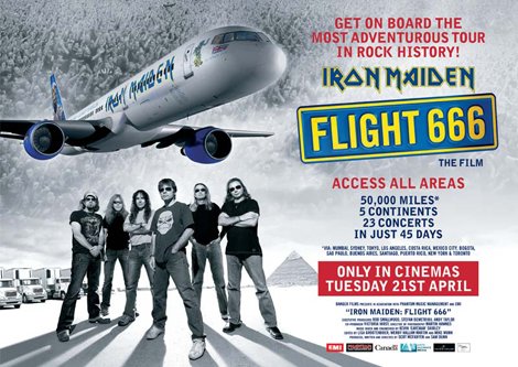 IRON MAIDEN: POSTER PROMOCIONAL DE “FLIGHT 666”.