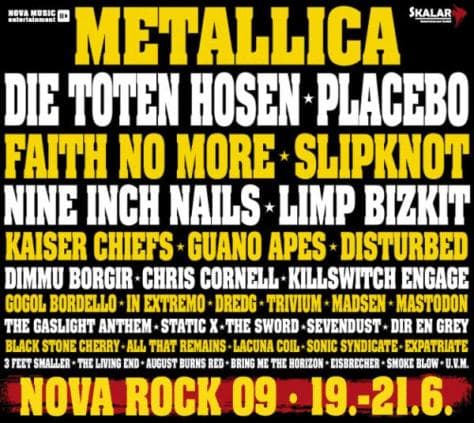 NIN, FAITH NO MORE Y DIMMU BORGIR ENTRE LOS NUEVOS CONFIRMADOS PARA EL NOVA ROCK FESTIVAL