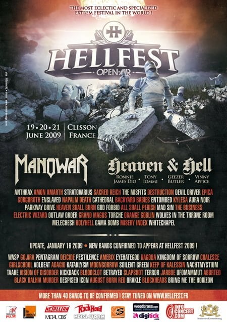 HELLFEST 2009: MOTLEY CRUE, MARILYN MANSON, MACHINE HEAD Y DOWN ENTRE SUS NUEVAS INCORPORACIONES