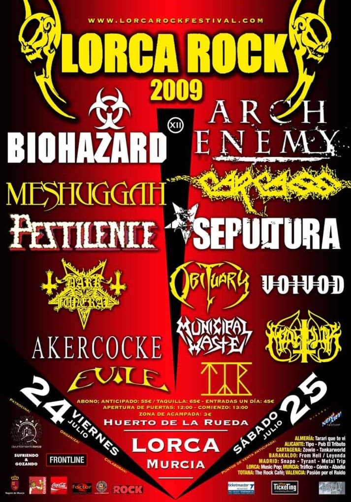 CARTEL DEFINITIVO DEL LORCA ROCK 2009