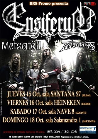 FECHAS DE ENSIFERUM EN NUESTRO PAÍS