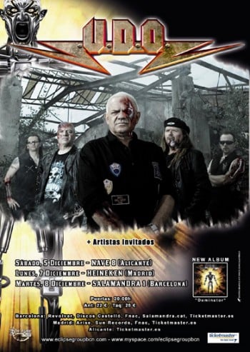 NUEVAS FECHAS EN LA GIRA DE U.D.O.