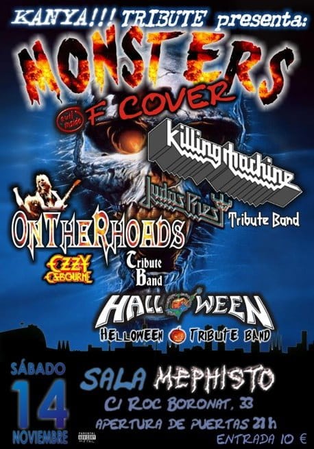 NOCHE DE TRIBUTOS A JUDAS PRIEST, OZZY OSBOURNE Y HELLOWEEN EN BARCELONA