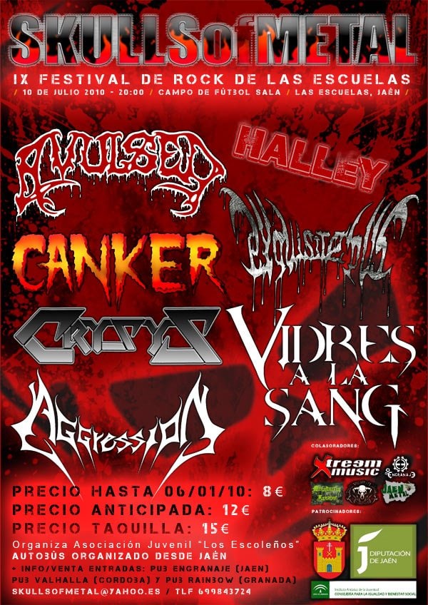 SKULLS OF METAL CONFIRMA SU CARTEL AL COMPLETO