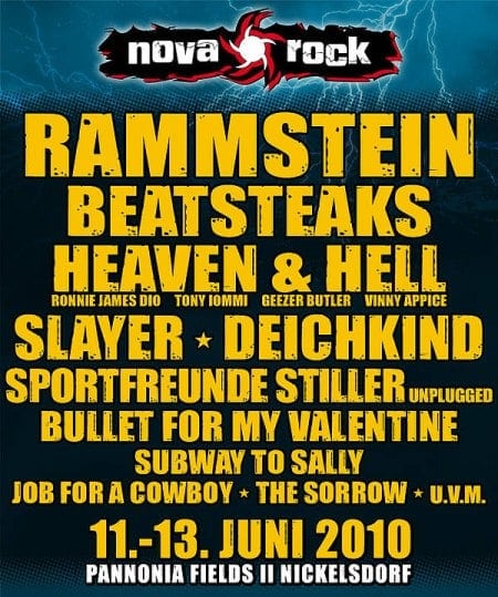  HEAVEN & HELL Y SLAYER AL NOVA ROCK AUSTRIACO