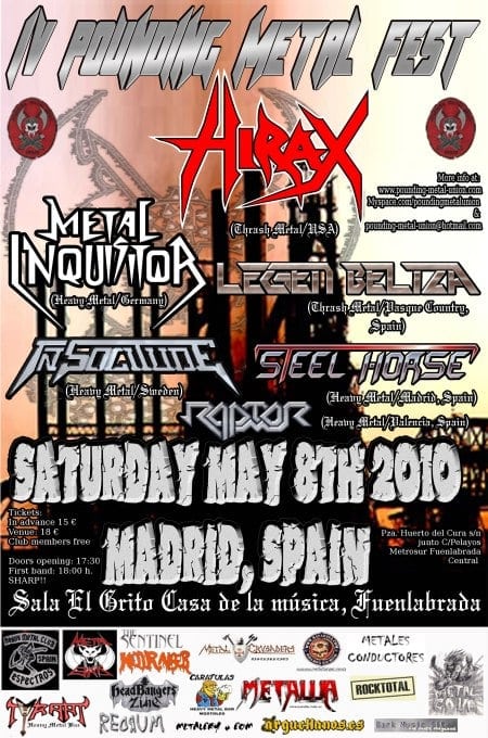 CARTEL DEFINITIVO DEL POUNDING METAL FEST