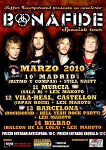 GIRA DE BONAFIDE EN NUESTRO PAÍS