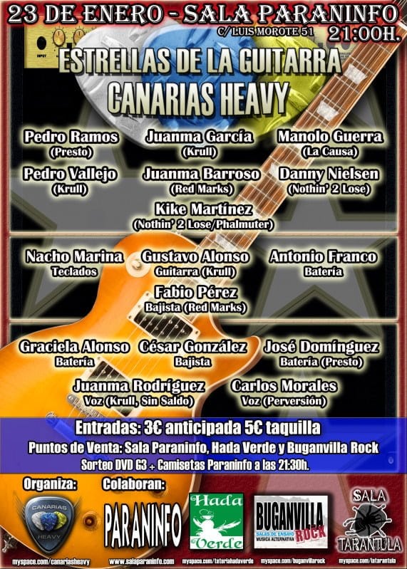 CONCIERTO ESTRELLAS DE LA GUITARRA - CANARIAS HEAVY