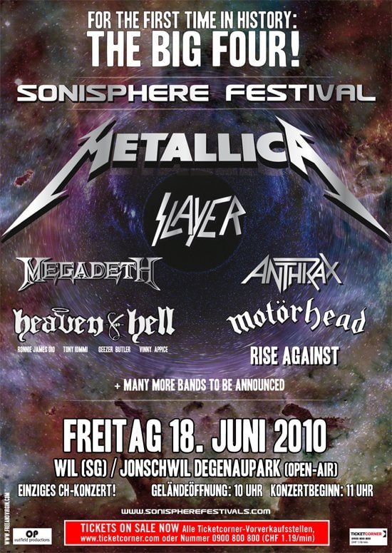 MÁS BANDAS AL CARTEL DEL SONISPHERE SUIZO