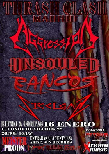 THRASH CLASH MADRID ESTE SABADO