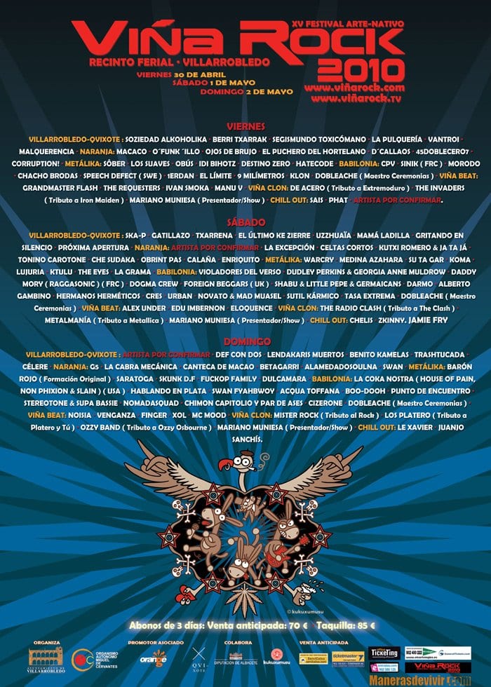 VIÑA ROCK PRESENTA EL CARTEL DE SU PRÓXIMA EDICIÓN