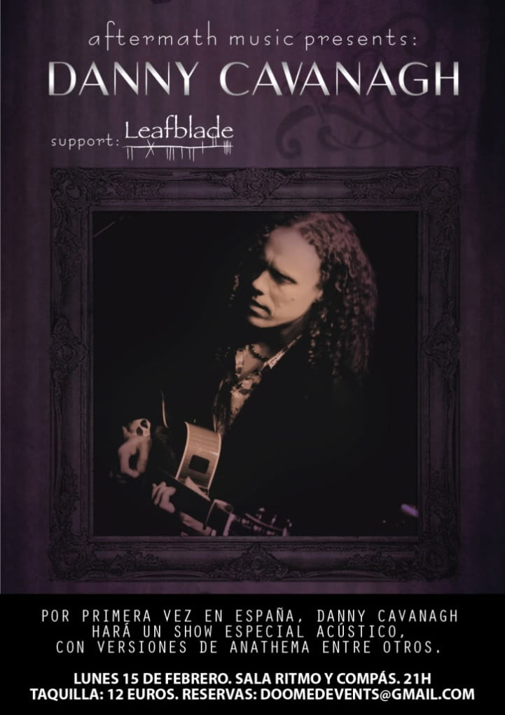 DANNY CAVANAGH + LEAFBLADE ESTE LUNES EN MADRID