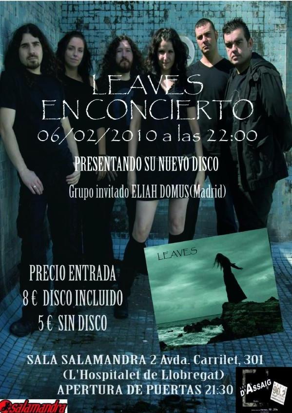 LEAVES PRESENTAN SU DEBUT ESTE SÁBADO EN BARCELONA