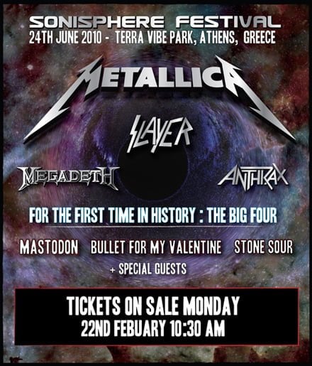 CARTEL DEL SONISPHERE EN GRECIA