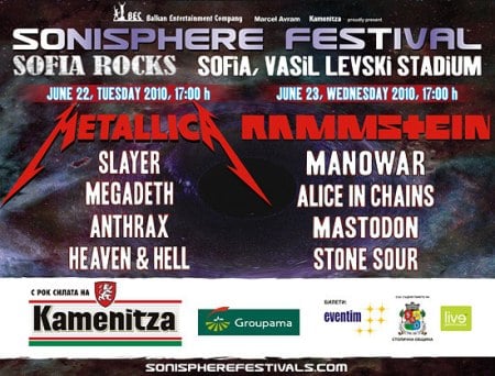 CARTEL DEL SONISPHERE DE BULGARIA