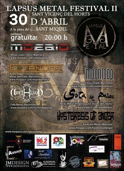 LAPSUS METAL FESTIVAL A FINALES DE ESTE MES