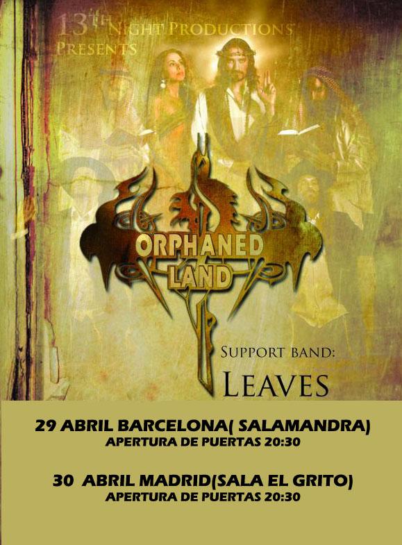 SE ACERCA LA GIRA DE ORPHANED LAND