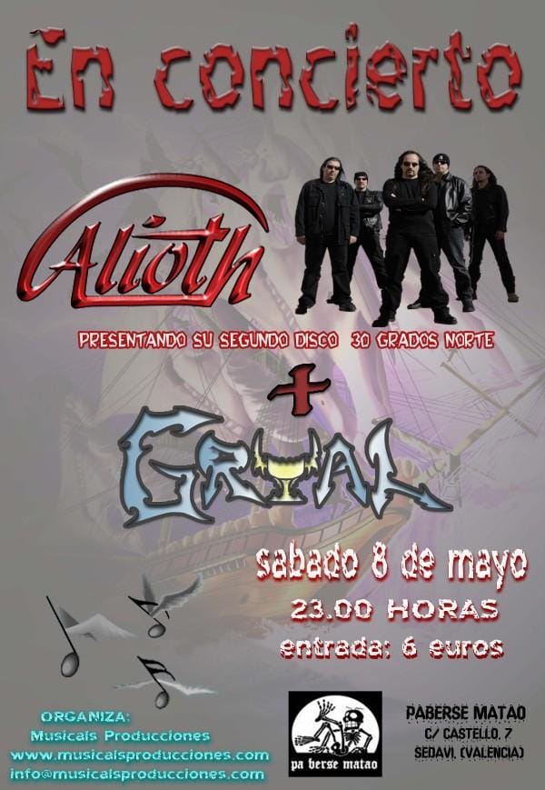 ALIOTH EN VALENCIA ESTE SÁBADO