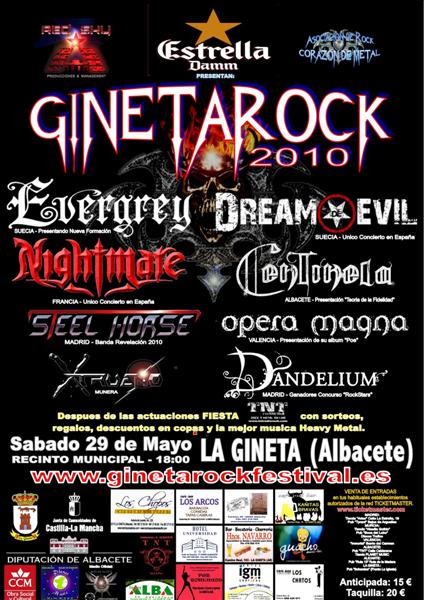 GINETAROCK COMPLETA SU CARTEL