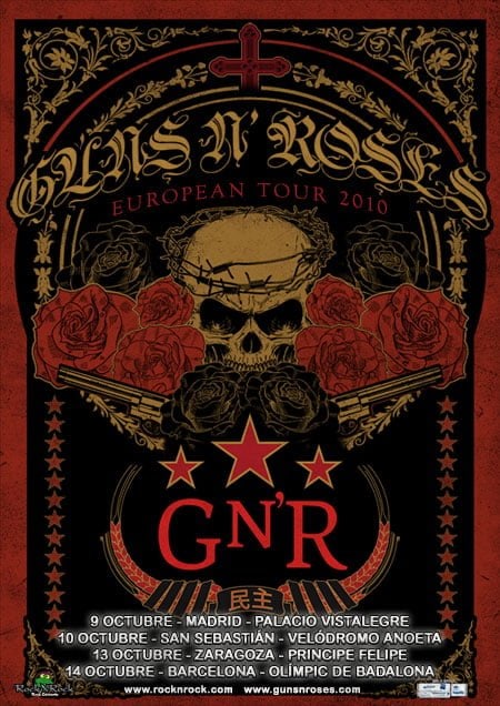 GUNS N’ ROSES  PRESENTAN SU GIRA EN ESPAÑA