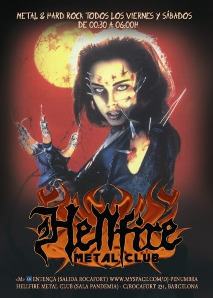 HELLFIRE METAL CLUB – PROGRAMACIÓN DE AGOSTO