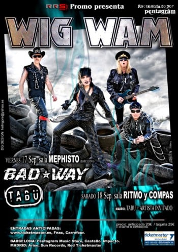 GANADORES PARA ABRIR EL CONCIERTO DE WIG WAM EN MADRID