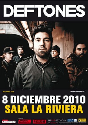 DEFTONES CONFIRMAN CONCIERTO ÚNICO EN NUESTRO PAÍS