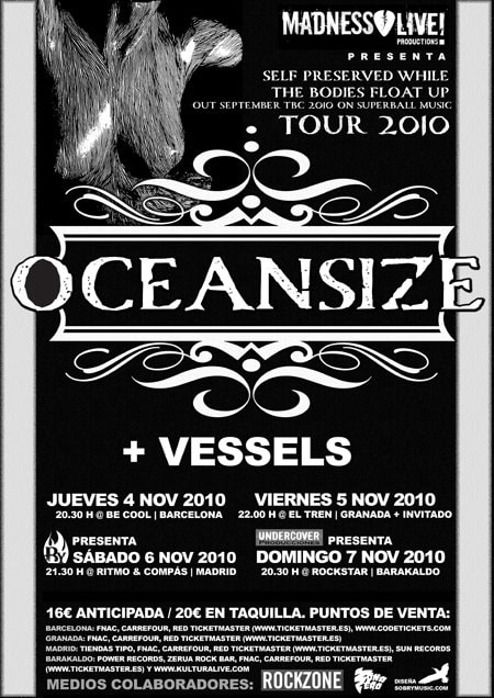 OCEANSIZE: NUEVO DISCO Y GIRA COMO CABEZAS DE CARTEL