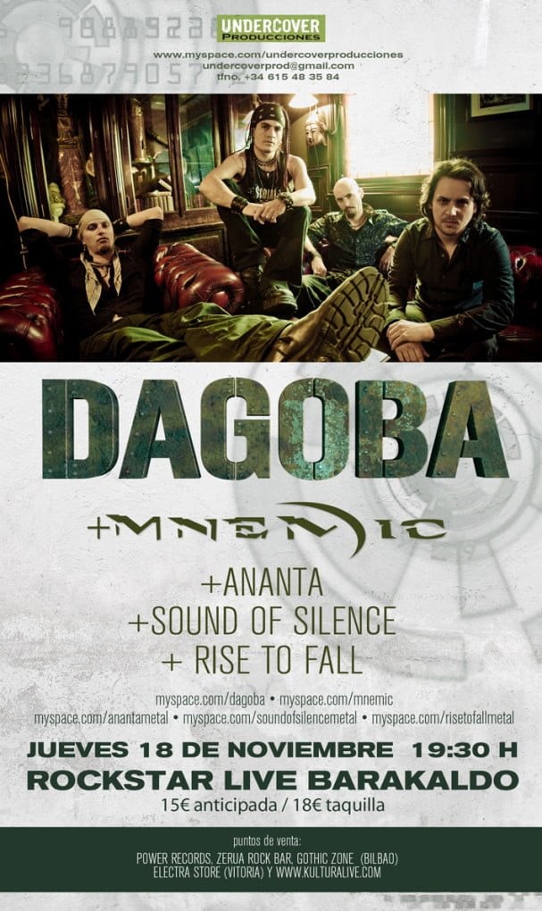 RISE TO FALL ABRIRÁN PARA DAGOBA EN BARAKALDO