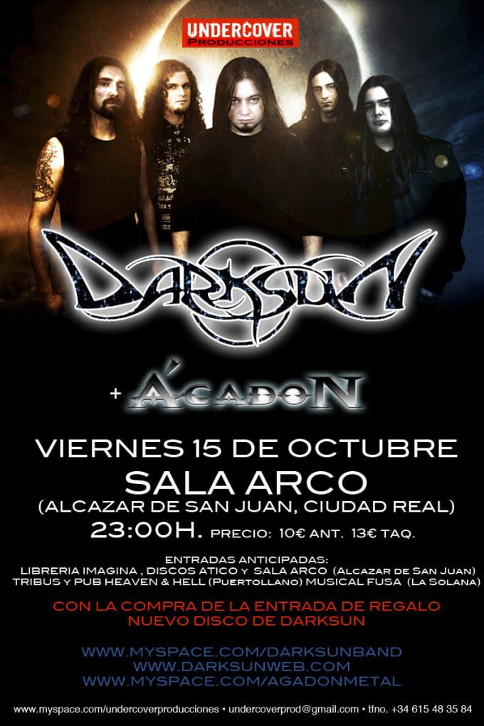 DARKSUN ESTE VIERNES EN CIUDAD REAL