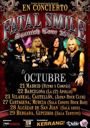 A PUNTO LA GIRA ESPAÑOLA DE FATAL SMILE